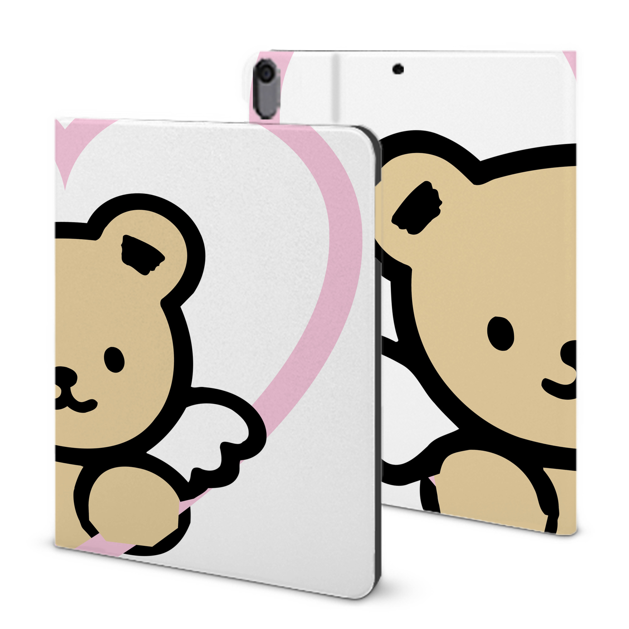 （画像用） Hello Kitty ハローキティ IPad ケース ブック型 PUレザー TPU 耐衝撃 軽量 薄型 ペン収納なし 全面保護 IPad 各モデル対応